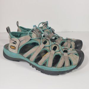 Keen Whisper Sandals Water Shoes Womens 7.5 Gray Aqua